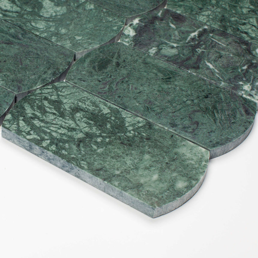Marble Mosaic Arco 75x145mm Honed Indian Green