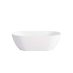 Ellips Slim Acrylic Freestanding bath None Overflow 1300mm Gloss White