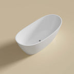 Valla Acrylic Freestanding bath None Overflow 1500mm Gloss White