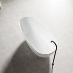 Nova Slim Acrylic Free Standing Bath Overflow 1690mm Gloss White