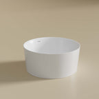 Paradiso Freestanding bath Overflow 1300mm Gloss White