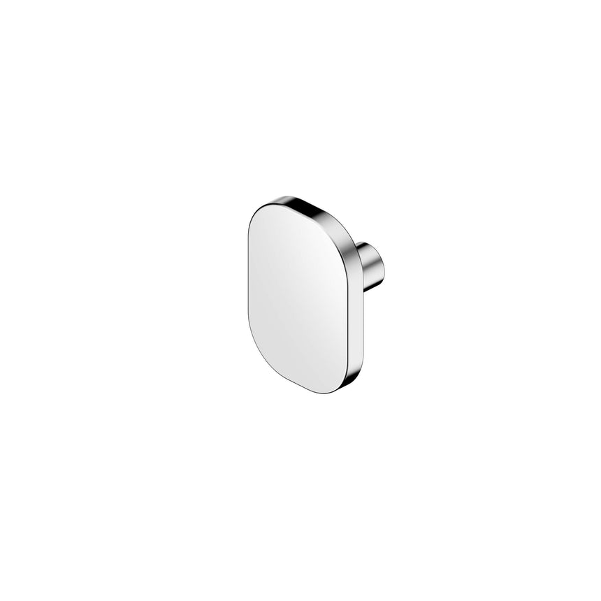 Nero Bianca 30x45mm chrome cabinet knob with rounded rectangular face and cylindrical grip by Tilemall
