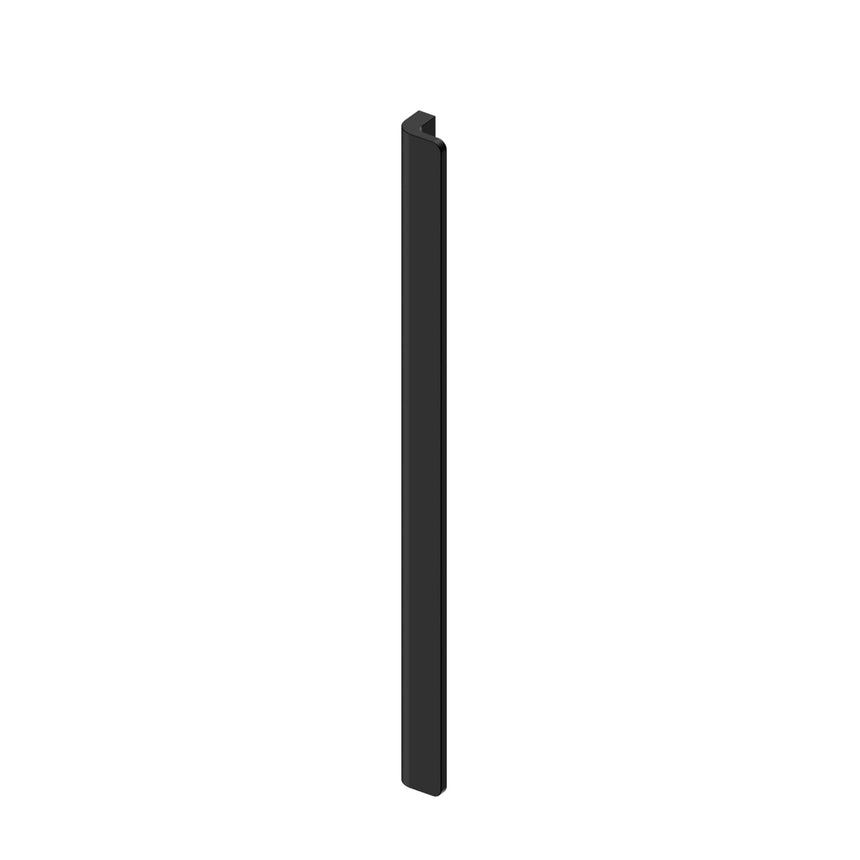 Nero Bianca matte black pull handle 360mm by Tilemall with rectangular profile
