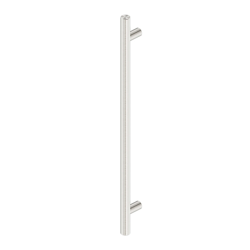 Nero Mecca appliance pull 520mm brushed nickel by Tilemall, vertical bar with side handles