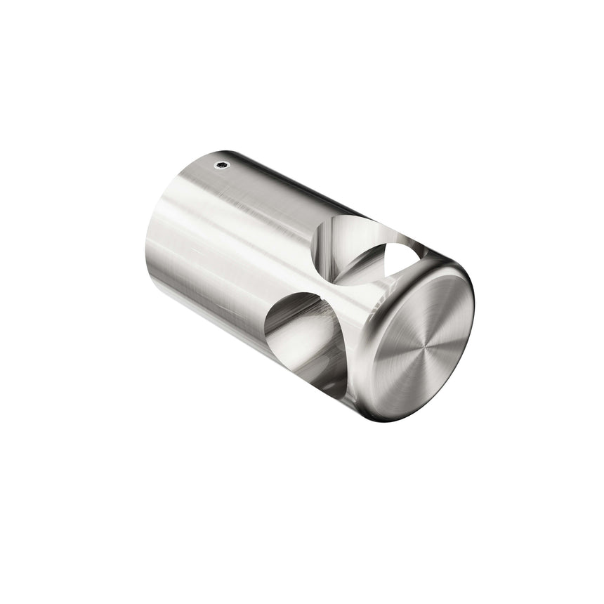 Nero Mecca Care 32mm grab rail T bar bracket in brushed nickel by Tilemall