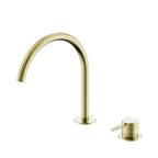 Nero Mecca Hob Bath/Kitchen Mixer Set Arc Spout Brushed Gold