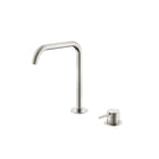 Nero Mecca Hob Bath/Kitchen Mixer Set Edge Spout Brushed Nickel