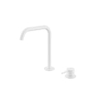 Nero Mecca Hob Bath/Kitchen Mixer Set Edge Spout Matte White