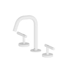 Nero Mecca Lever Basin Set Edge Spout Matte White