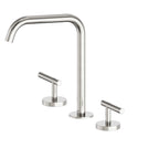 Nero Mecca Lever Bath/Kitchen Set Edge Spout Brushed Nickel