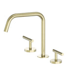 Nero Mecca Lever Bath/Kitchen Set Edge Spout II Brushed Gold