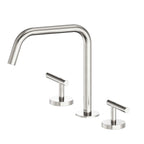 Nero Mecca Lever Bath/Kitchen Set Edge Spout II Brushed Nickel