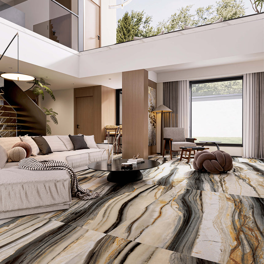 Masterpiece 1200x1200 Matt Calacatta Oyster Marble Look Rectified