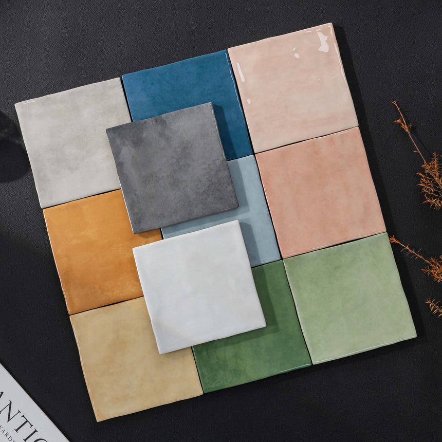 Sevilla 125x125 Polished Sage Subway Pressed