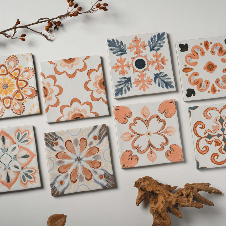 Sevilla Deco 125x125 Matt Blush Subway Pressed