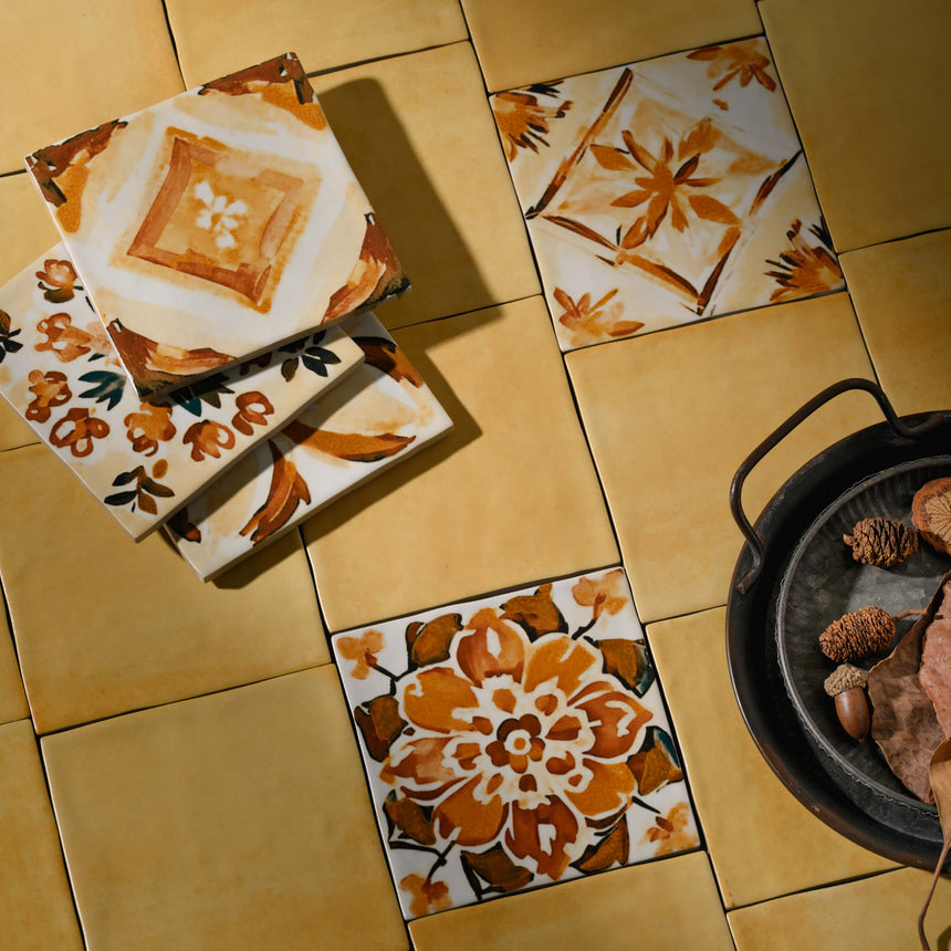 Sevilla Deco 125x125 Matt Honey Subway Pressed