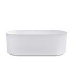Otti Attica Celine 1500mm Matte White Bath with Overflow