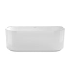 Otti Attica Celine 1500mm Gloss White BTW Multi-fit Bath with Overflow