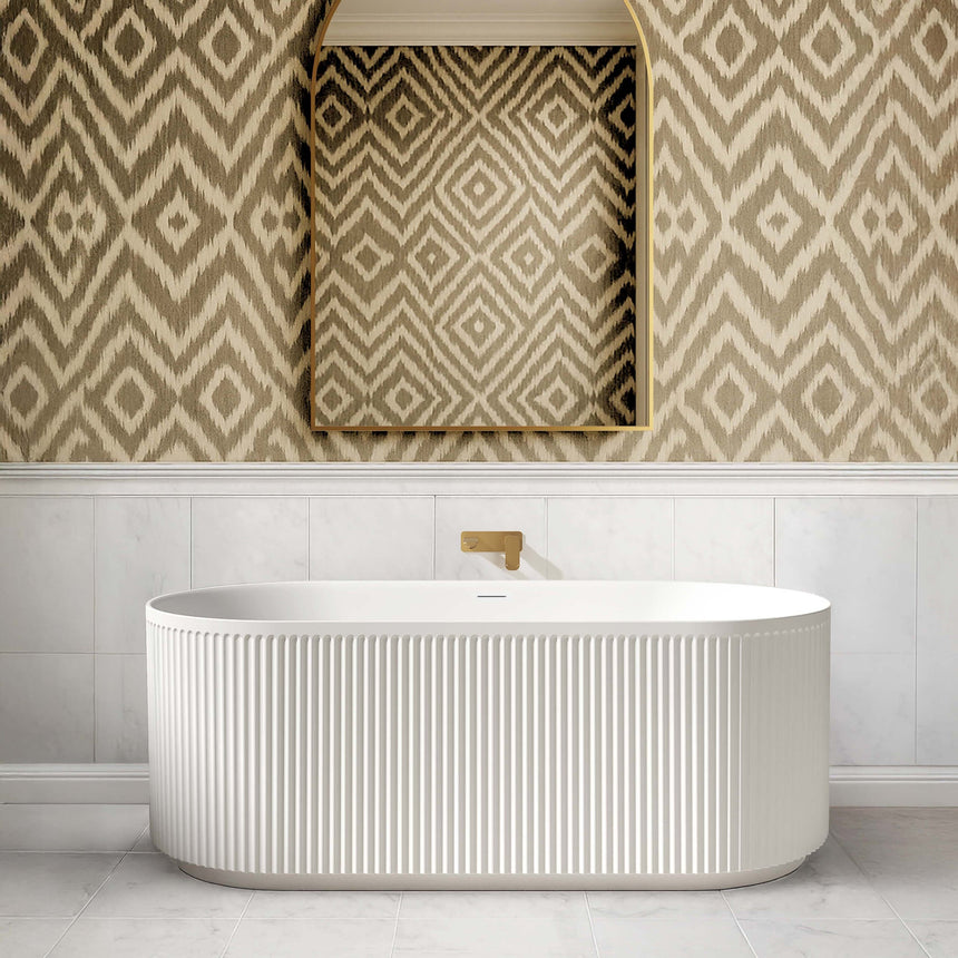 Technical dimensions diagram for Otti Attica Havana 1500mm freestanding bathtub with measurements by Tilemall