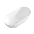 Otti Attica Manolo 1530mm Gloss White Bath with Overflow