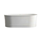Otti Attica Bondi 1700mm Gloss White Bath with Overflow