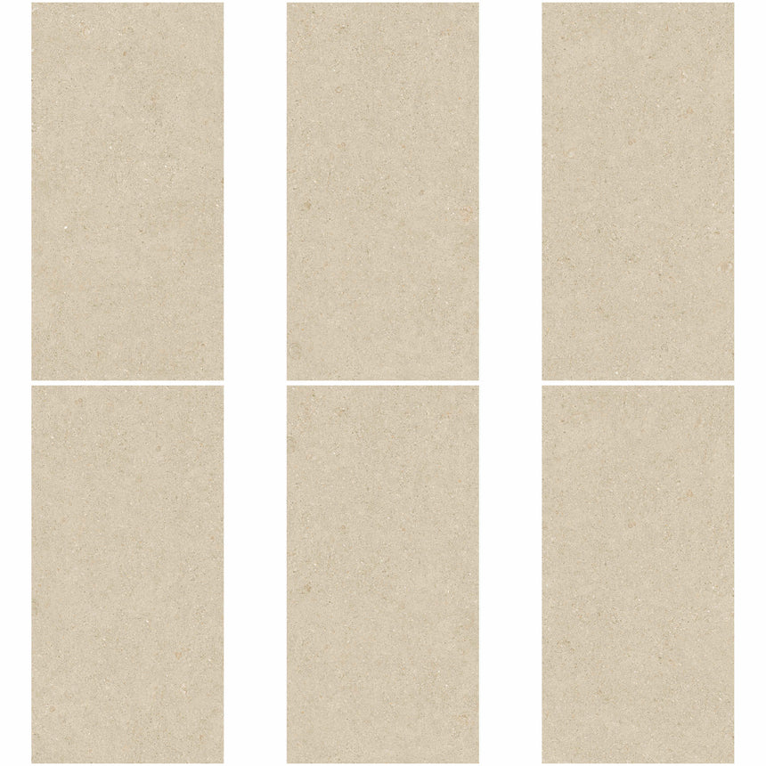 AYERS 1200x600 Matt Light Brown Limestone Look Rectified
