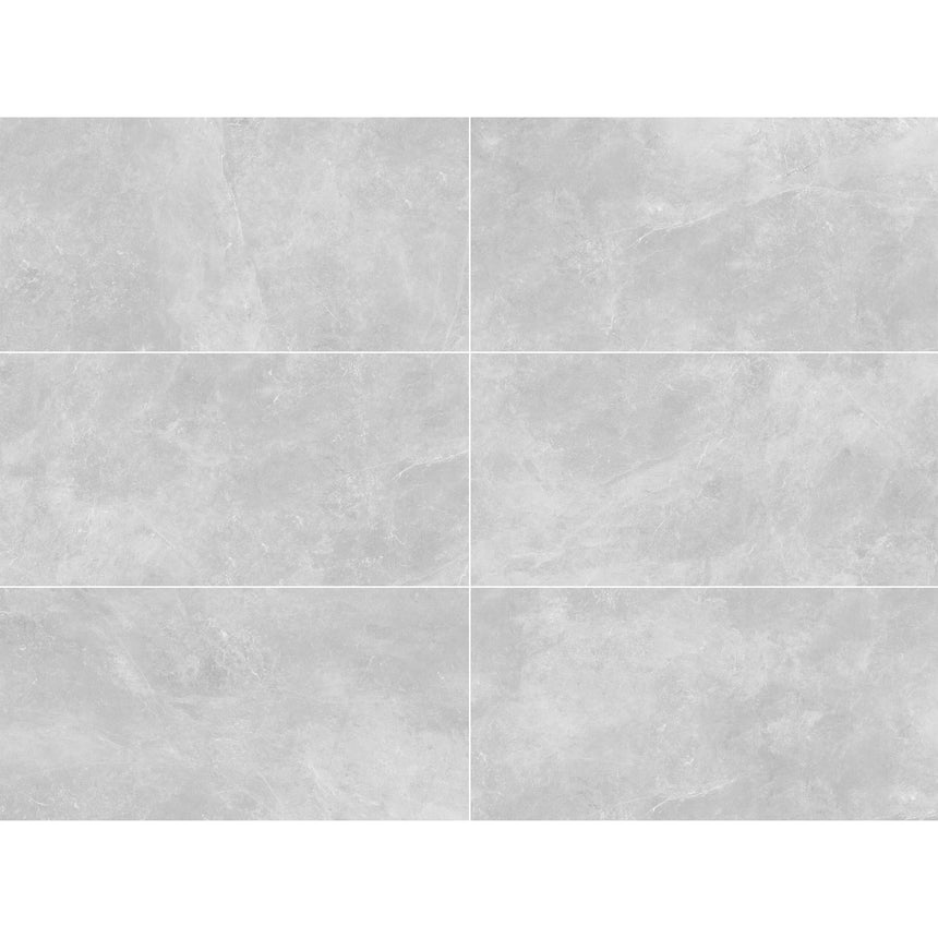 Cassio 2.0 1200x600 Matt Light Grey Stone Look Rectified