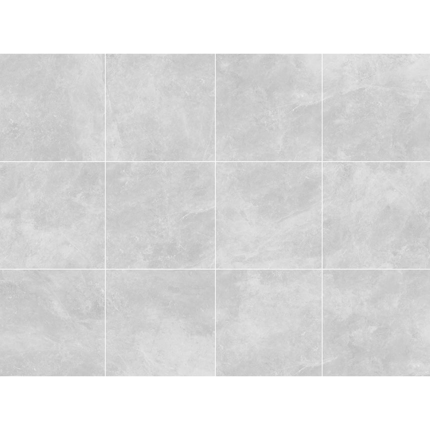 Cassio 2.0 600x600 Matt Light Grey Stone Look Rectified