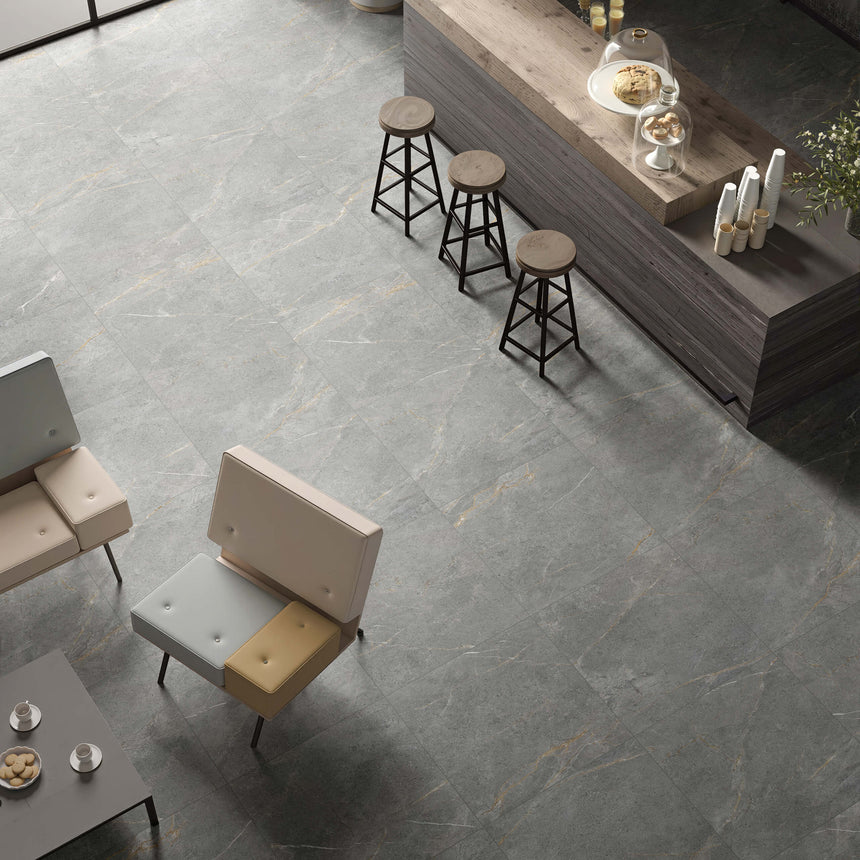 Bovilla 600x600 In/Out P4 Graphite Luxe Stone Look Rectified
