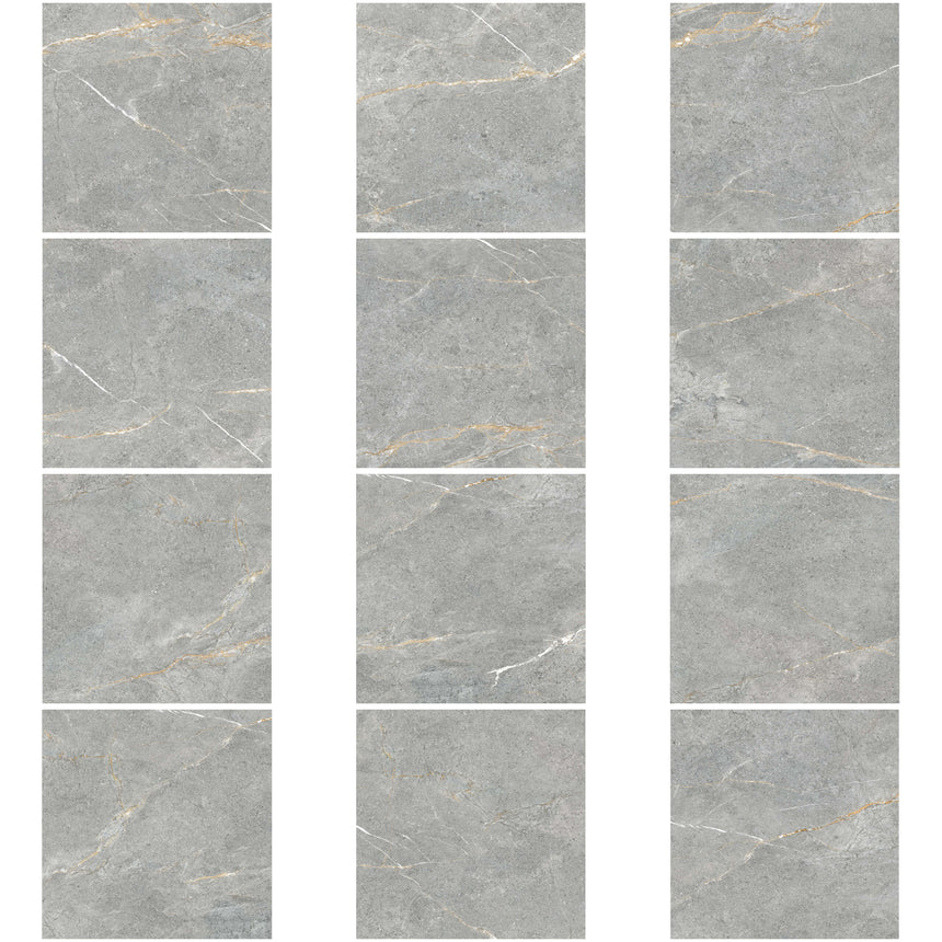 Bovilla 600x600 In/Out P4 Graphite Luxe Stone Look Rectified