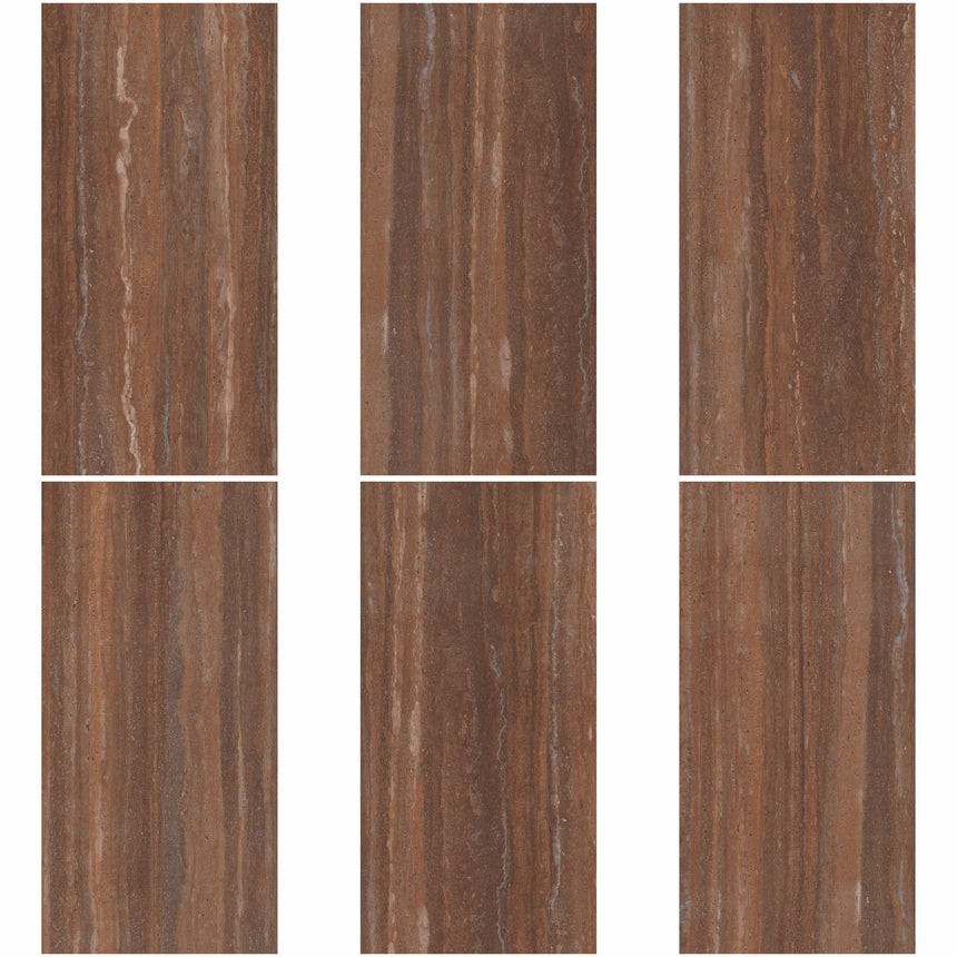 Sensi Roma 1200x600 Natural Red Travertine Look Rectified