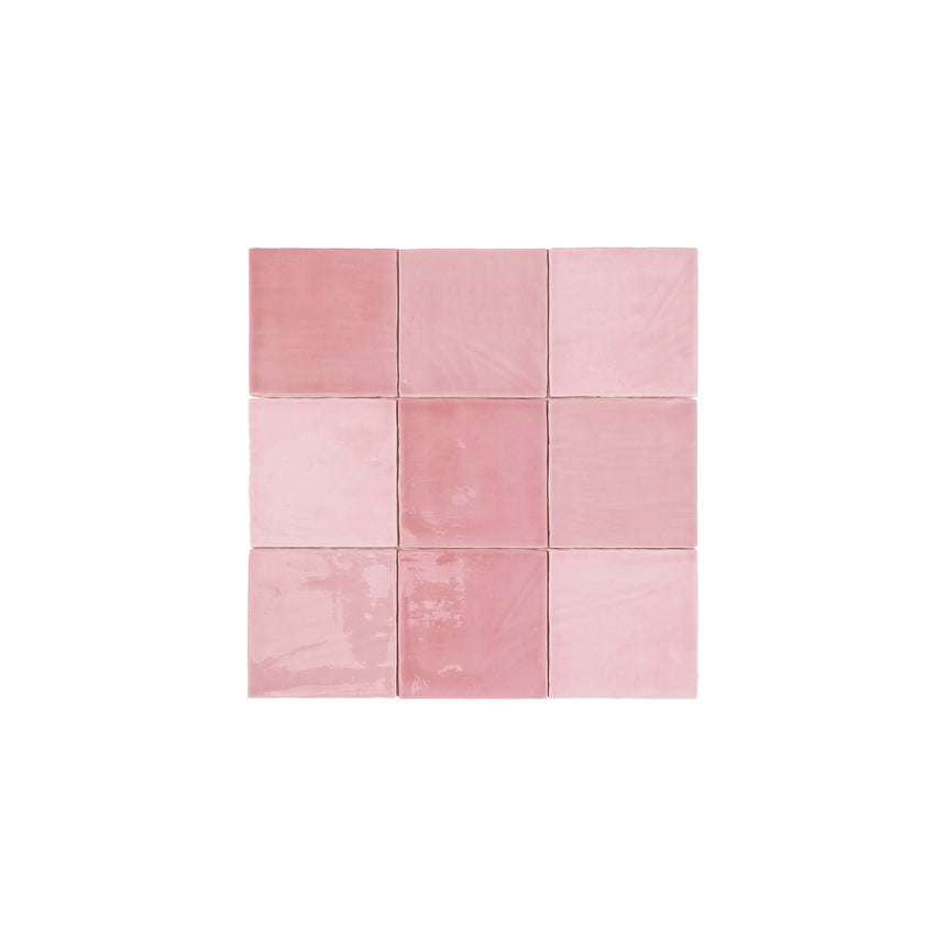 Tabarca 150x150 Gloss Rosa Subway Pressed