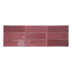 Tabarca 75x230 Gloss Granate Subway Pressed