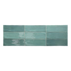 Tabarca 75x230 Gloss Turquesa Subway Pressed