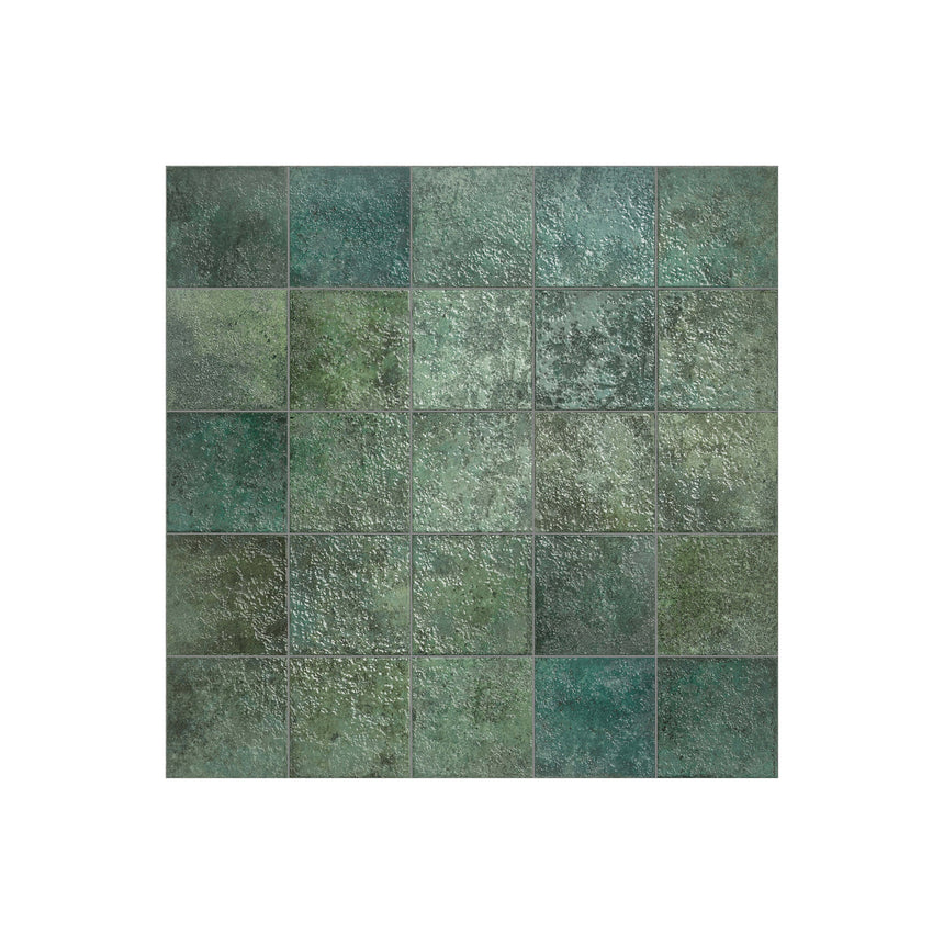 Tahiti 147x147 Gloss Emerald Subway Non-rectified