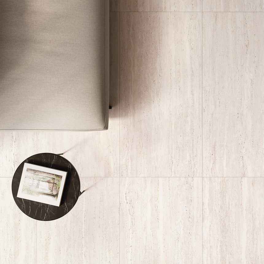 Tivoli Vein Cut 1200x600 Natural White Travertin Look