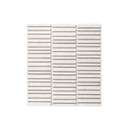 Minuet Natural Stone Mosaic Finger 327x298 Tumbled White Limestone