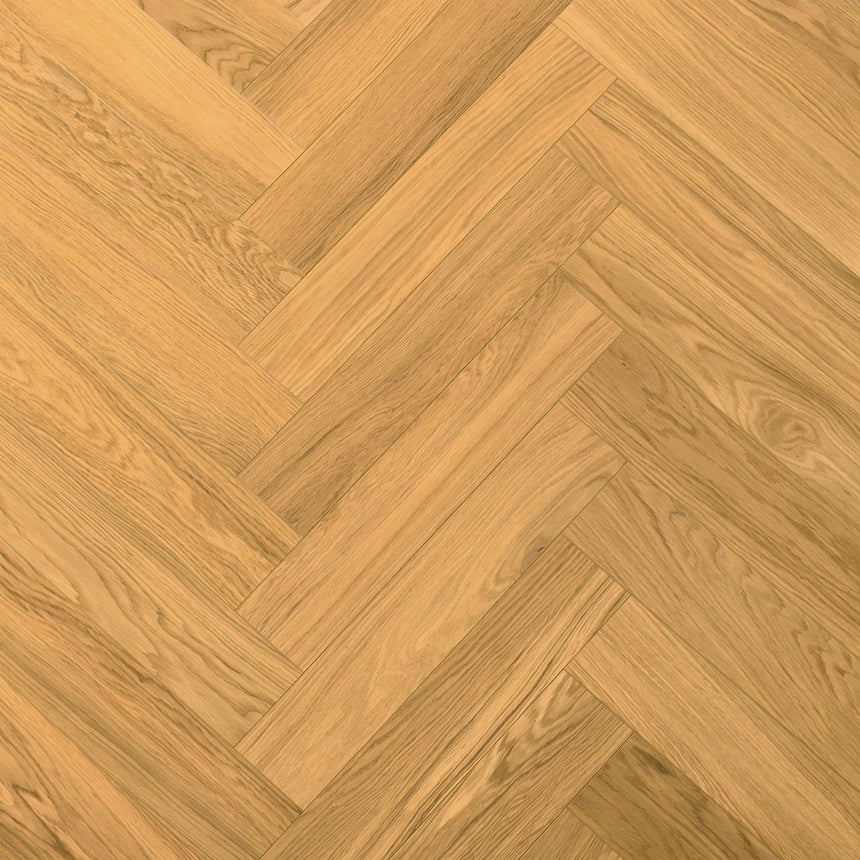 Aqua Wood Plus Herringbone 600x127mm Natural Oak Hybrid Flooring Bass Timber Default Title