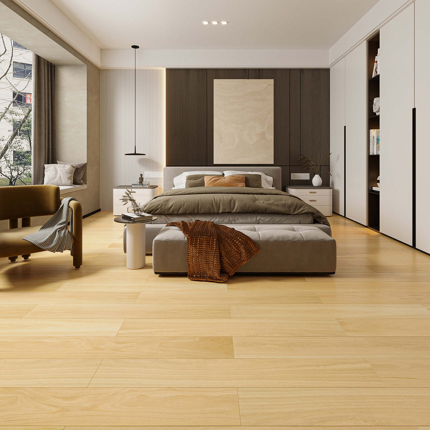 Aqua Wood Plus Plank 1830x196mm Blackbutt Hybrid Flooring Bass Timber