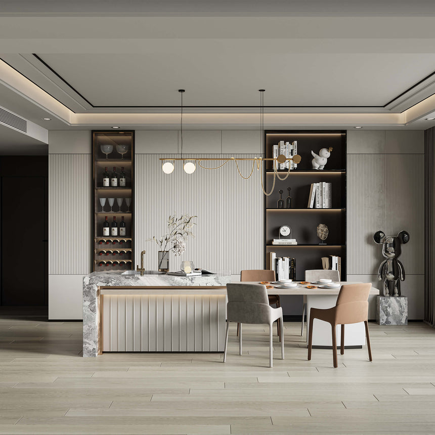 Aqua Wood Plus Plank 1830x196mm Merlion Hybrid Flooring Bass Timber