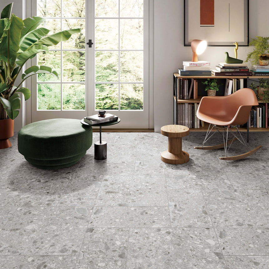 Ceppo Stone 1200x600 Surface Tec Grey Terrazzo Look Tiles Tilemall