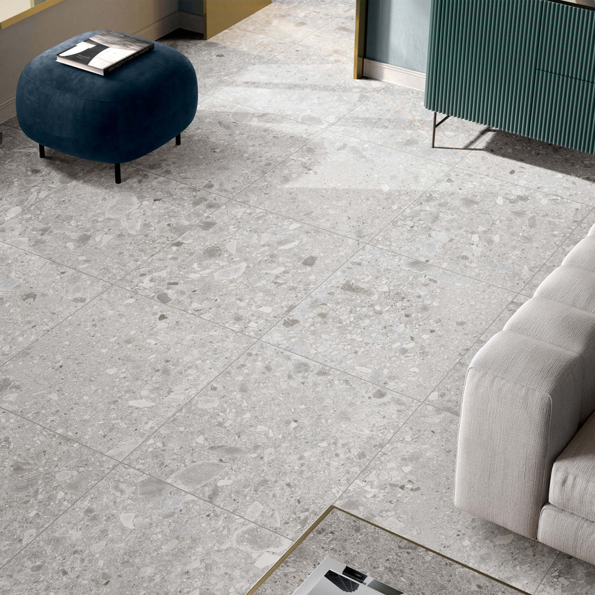 Ceppo Stone 1200x600 Surface Tec Grey Terrazzo Look Tiles Tilemall