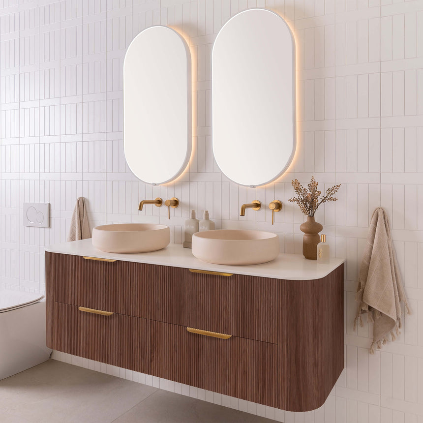 ADP Thirroul All Drawer Twin Wall Hung Vanity Durasein Solid Surface Vanity ADP