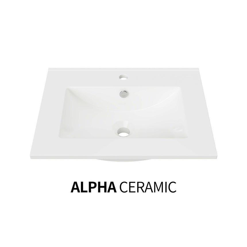 Nevada Plus Wall Hung Vanity Ceramic Top Vanity Timberline