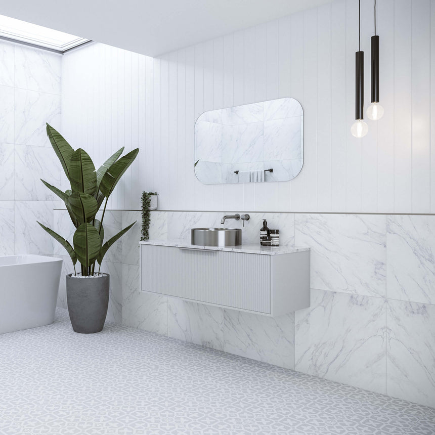 Elwood Wall Hung Vanity SilkSurface Top Vanity Timberline