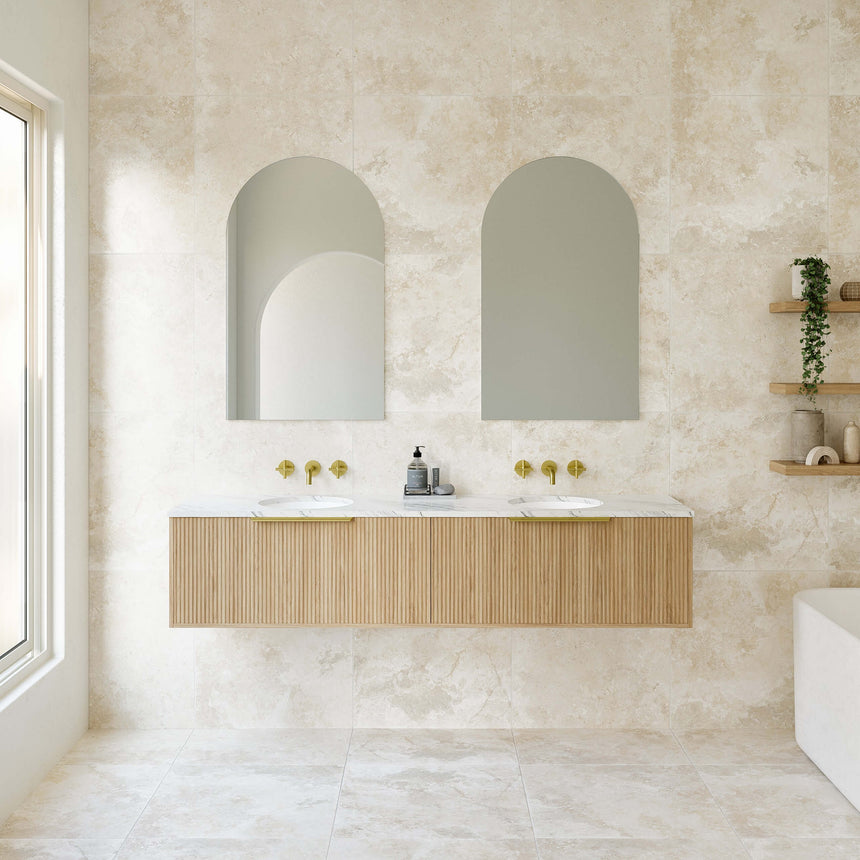 Elwood Wall Hung Vanity SilkSurface Top Vanity Timberline