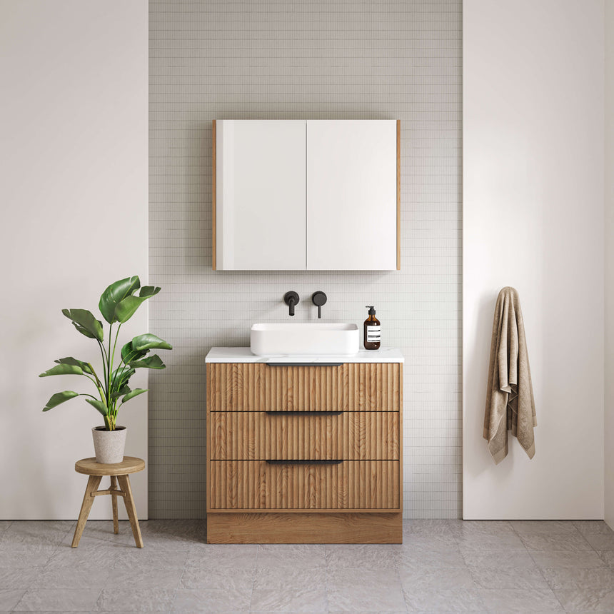 Emmett Floor Standing Vanity Silksurface Top Vanity Timberline