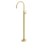 Phoenix Vivid Slimline Oval Floor Mounted Bath Mixer Brushed Gold