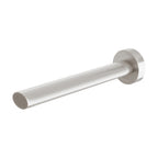 Phoenix Vivid Slimline Oval Wall Bath Outlet 180mm Brushed Nickel - Lead Free