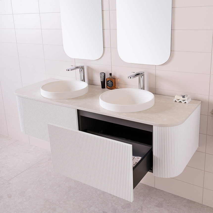 ADP Waverley Wall Hung Vanity Cherry Pie Premium Solid Surface Vanity ADP